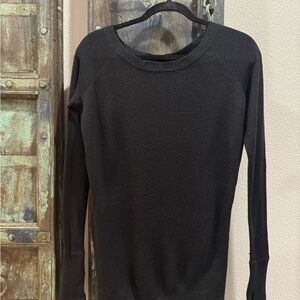 lululemon athletica Black Crew Neck Sweater